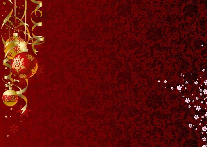 Red Xmas Ornaments wallpaper