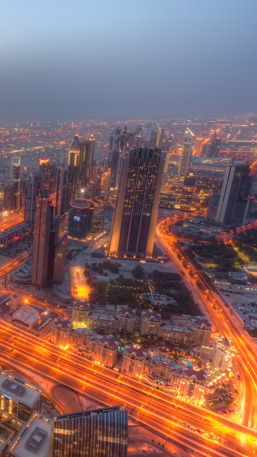 Dubai City Lights wallpaper 1080x1920