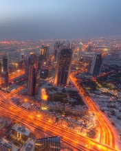 Dubai City Lights screenshot #1 176x220
