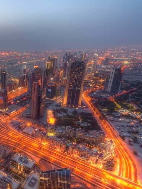 Dubai City Lights screenshot #1 480x640