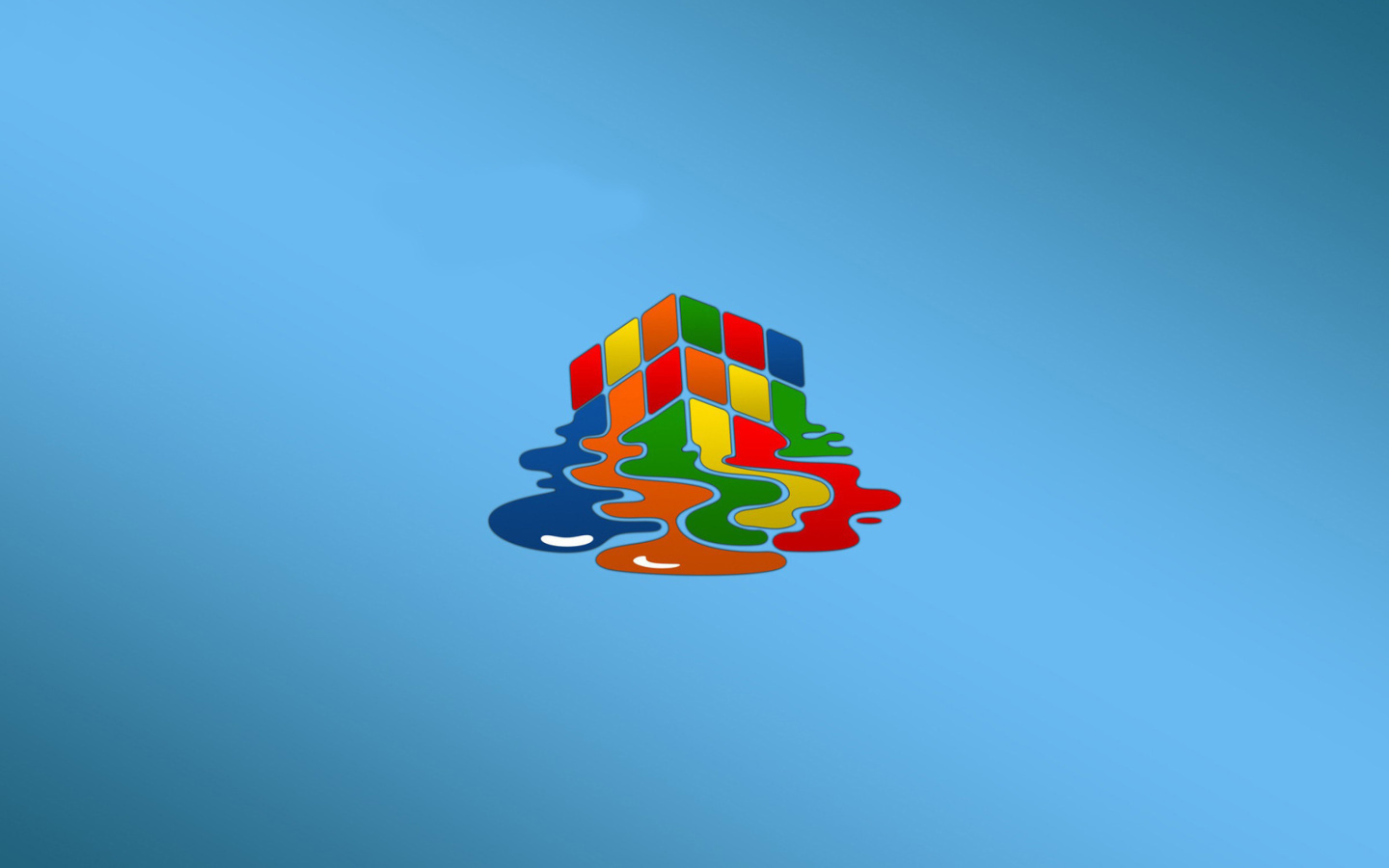 Rubiks cube puzzle wallpaper 1440x900