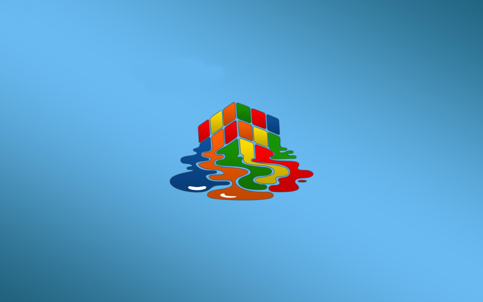 Обои Rubiks cube puzzle 1680x1050