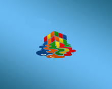 Rubiks cube puzzle wallpaper 220x176