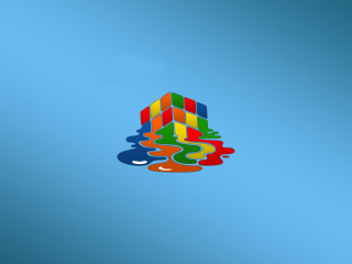 Rubiks cube puzzle wallpaper 320x240
