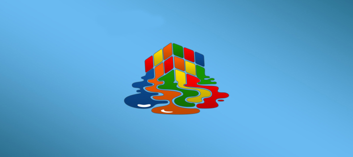 Rubiks cube puzzle wallpaper 720x320