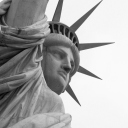 Das Statue Of Liberty Closeup Wallpaper 128x128