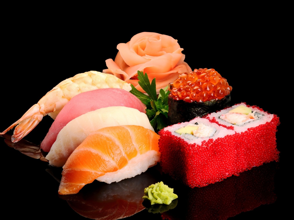 Japanese Sushi wallpaper 1024x768