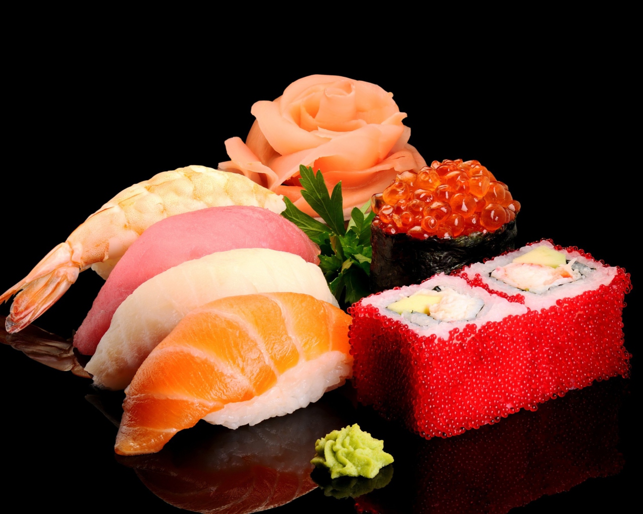 Das Japanese Sushi Wallpaper 1280x1024