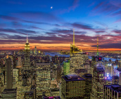 New York, Empire State Building wallpaper 176x144