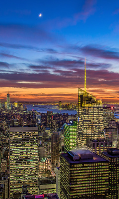 New York, Empire State Building wallpaper 240x400