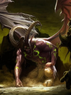 Das Illidan Stormrage - World of Warcraft Wallpaper 240x320