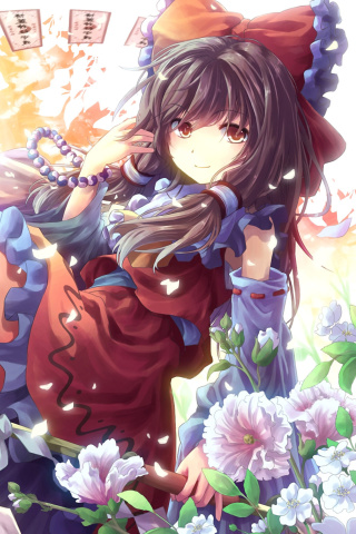 Reimu Hakurei, Touhou screenshot #1 320x480
