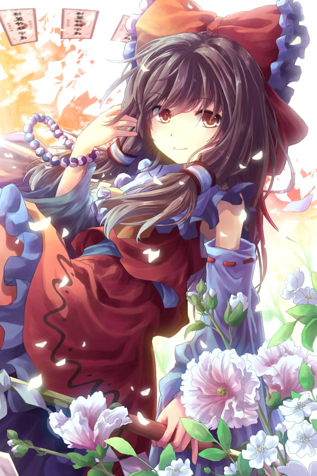 Screenshot №1 pro téma Reimu Hakurei, Touhou 640x960