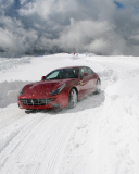 Screenshot №1 pro téma Ferrari In Winter 128x160
