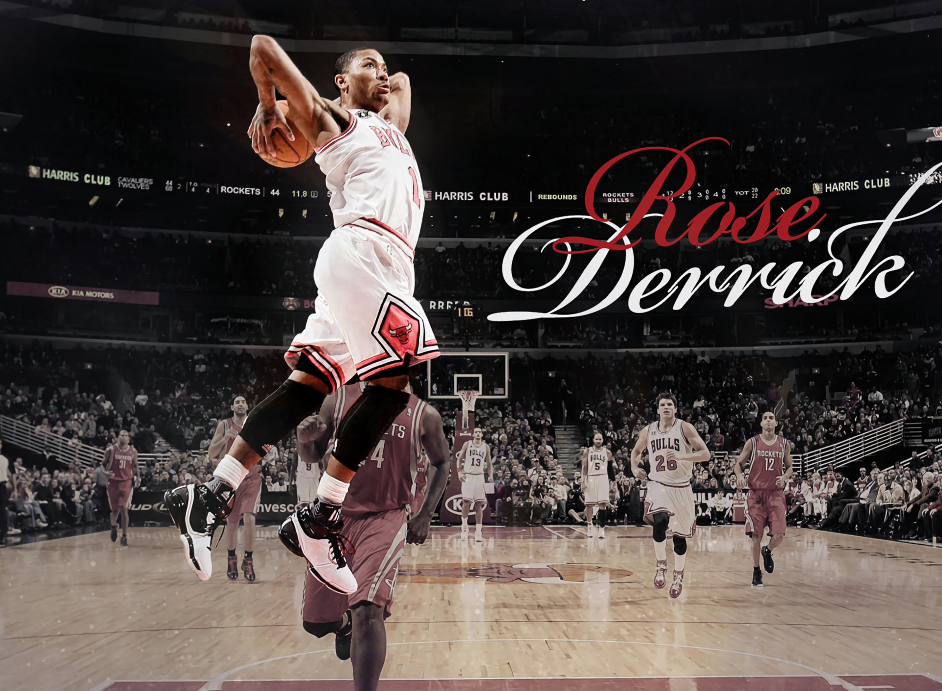 Derrick Rose NBA Star wallpaper 1920x1408