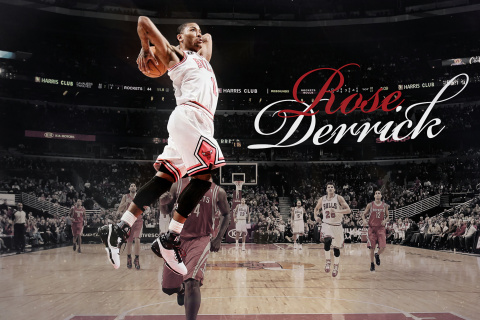 Das Derrick Rose NBA Star Wallpaper 480x320