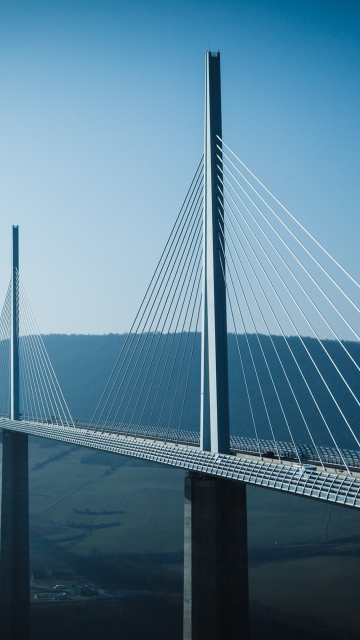 Das Viaduc De Millau France Bridge Wallpaper 360x640