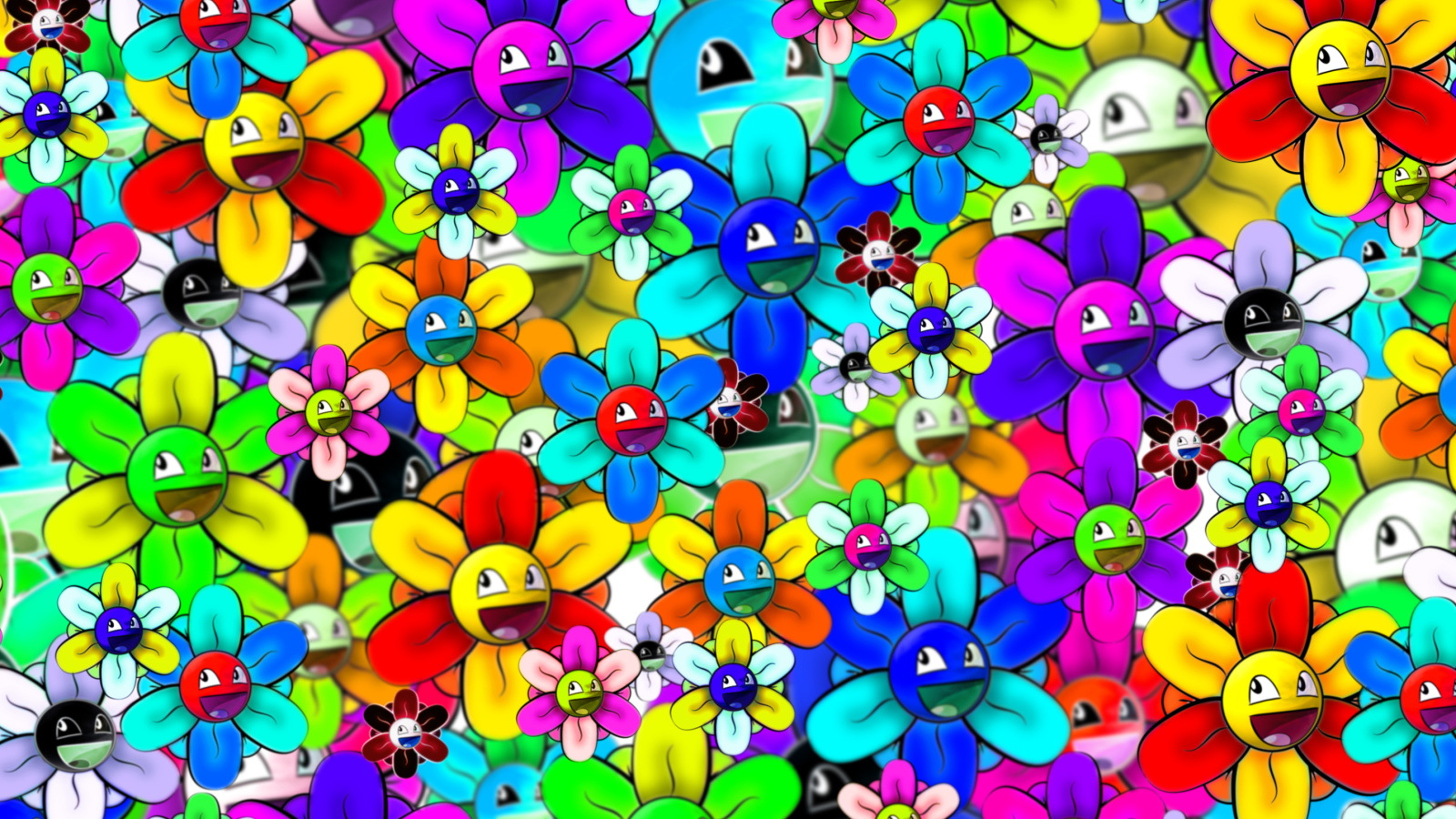 Bright flowers smiles screenshot #1 1600x900