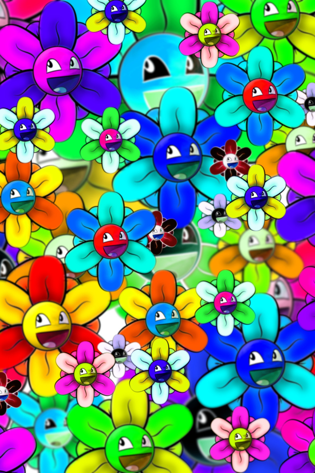 Bright flowers smiles screenshot #1 640x960