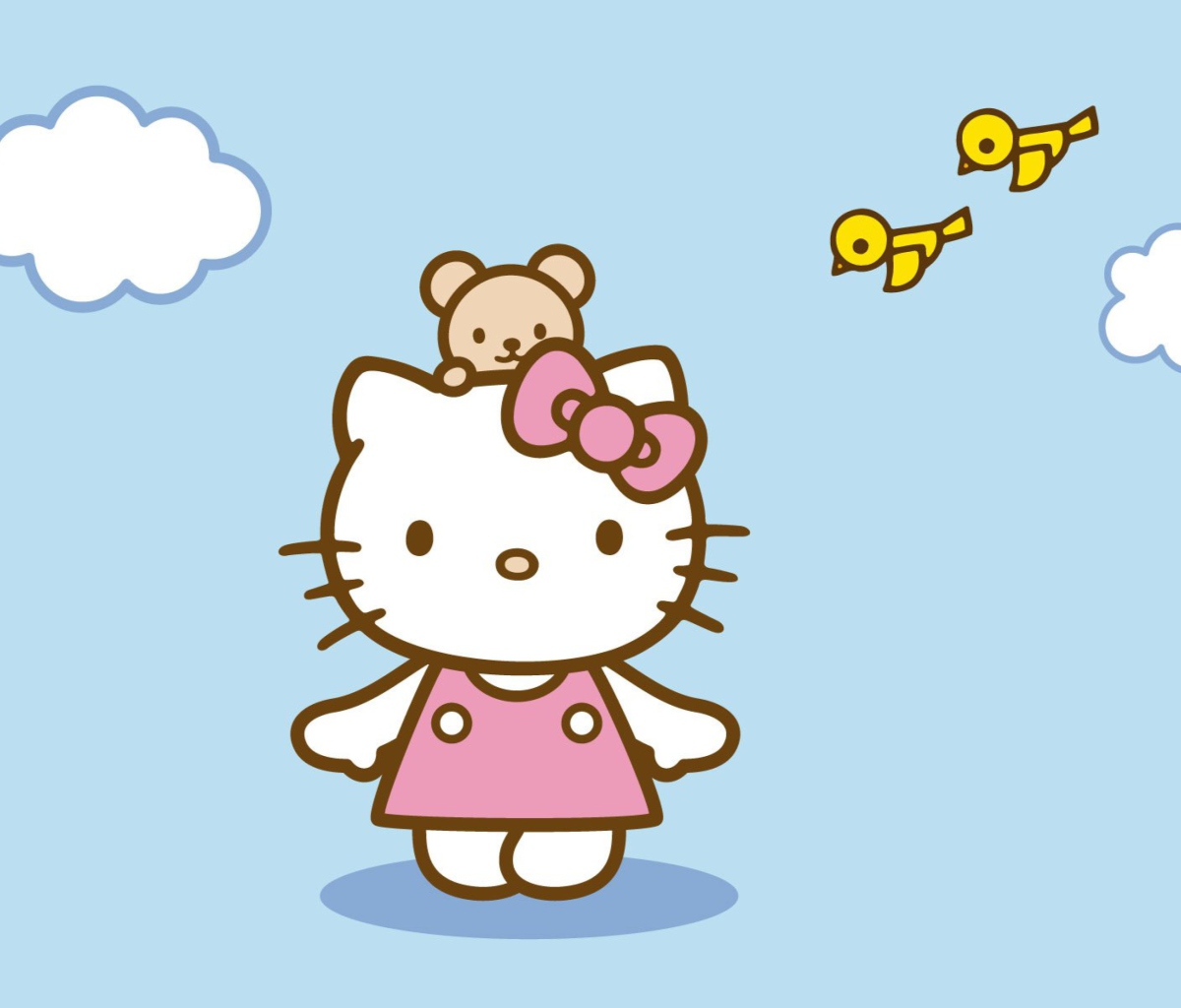 Обои Hello Kitty & Friend 1200x1024
