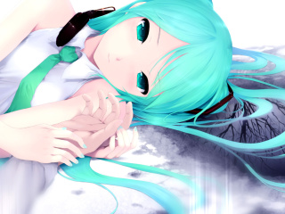 Humanoid Hatsune Miku from Vocaloid screenshot #1 320x240
