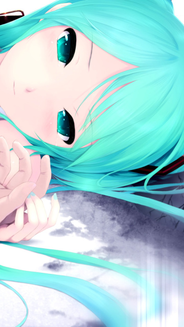 Humanoid Hatsune Miku from Vocaloid screenshot #1 360x640