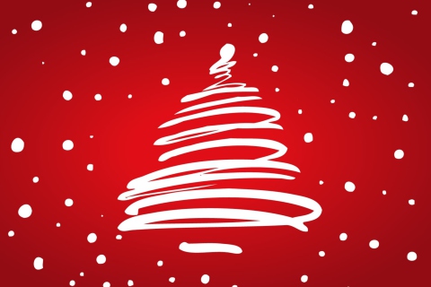 Merry Christmas Red wallpaper 480x320