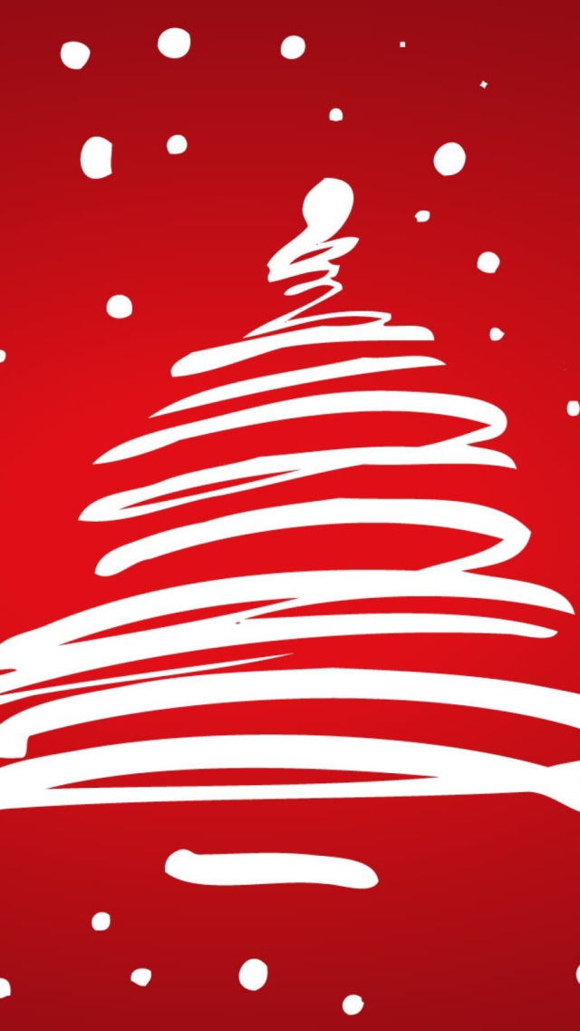 Sfondi Merry Christmas Red 640x1136
