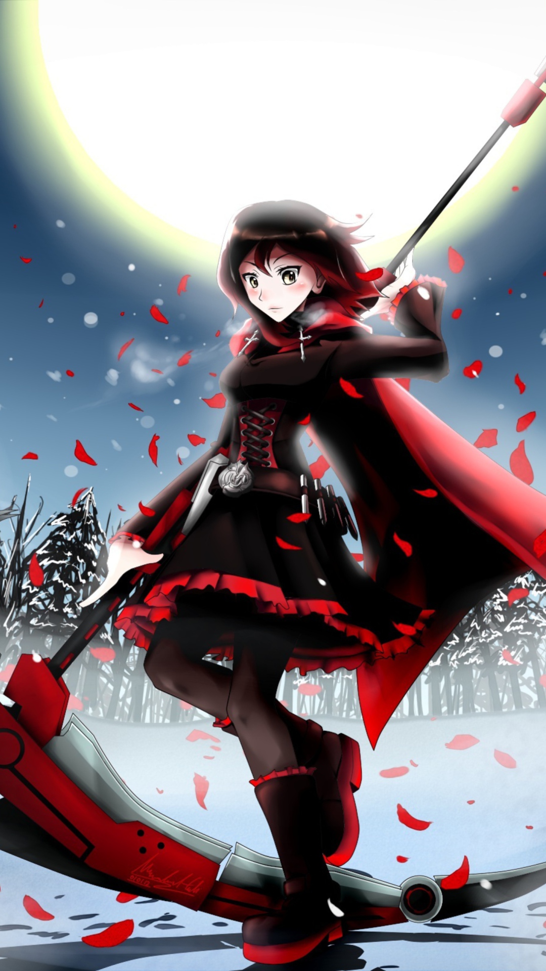 Девочка руби. RWBY Ruby Rose оружие. RWBY Ruby Rose коса.