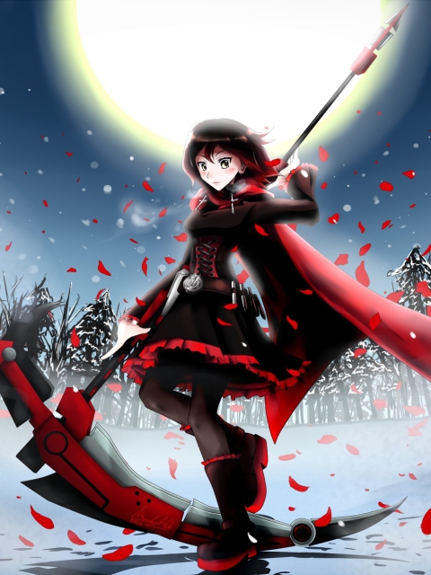 Rwby Ruby wallpaper 480x640