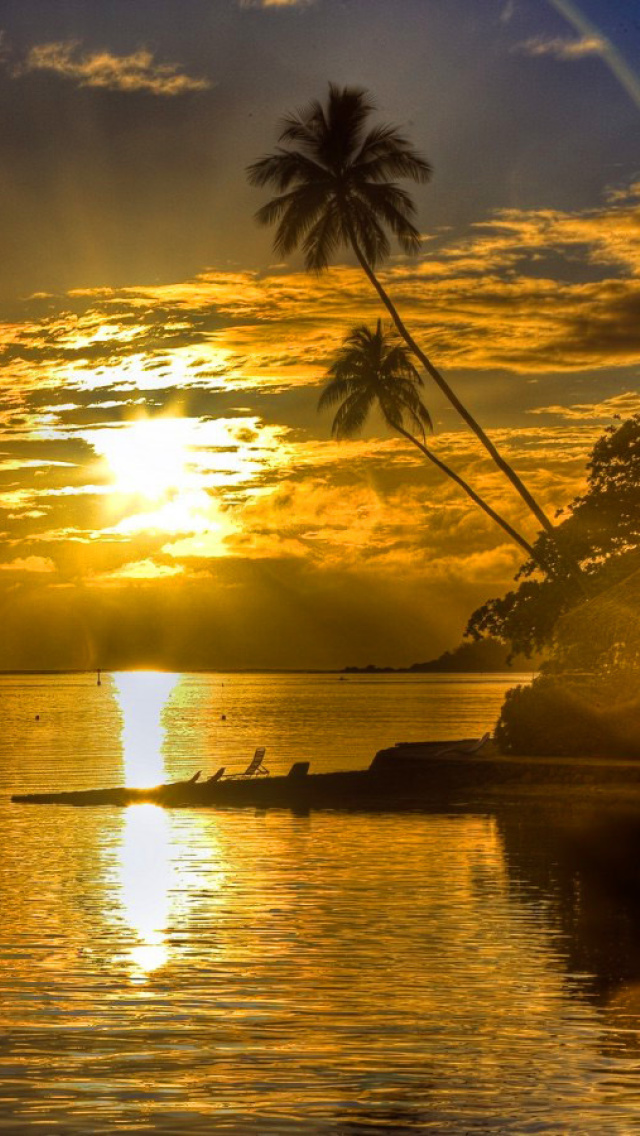 Fondo de pantalla Sunset in Angola 640x1136