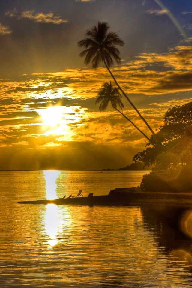 Sunset in Angola screenshot #1 640x960