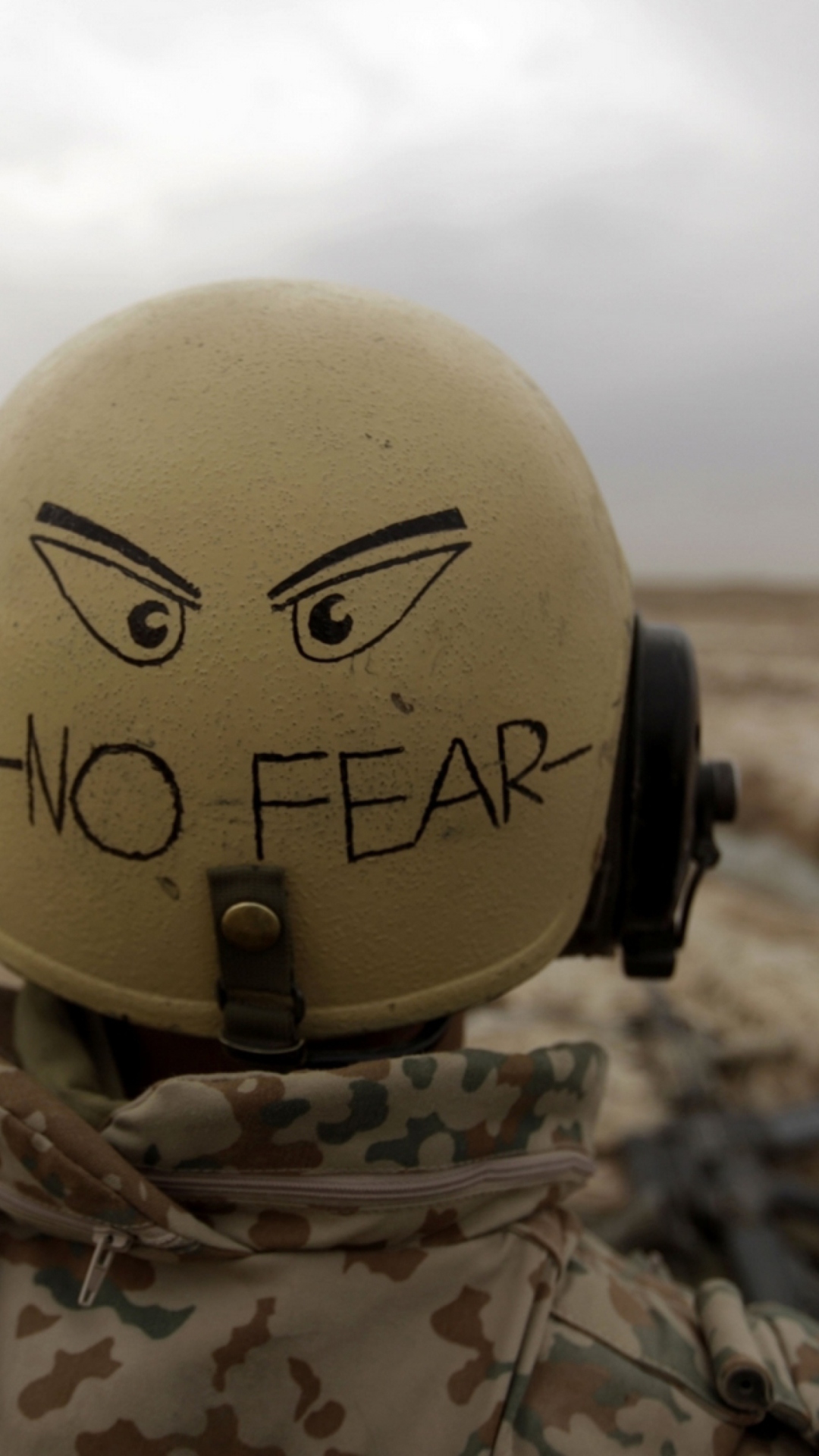 Fondo de pantalla No Fear Soldier 1080x1920