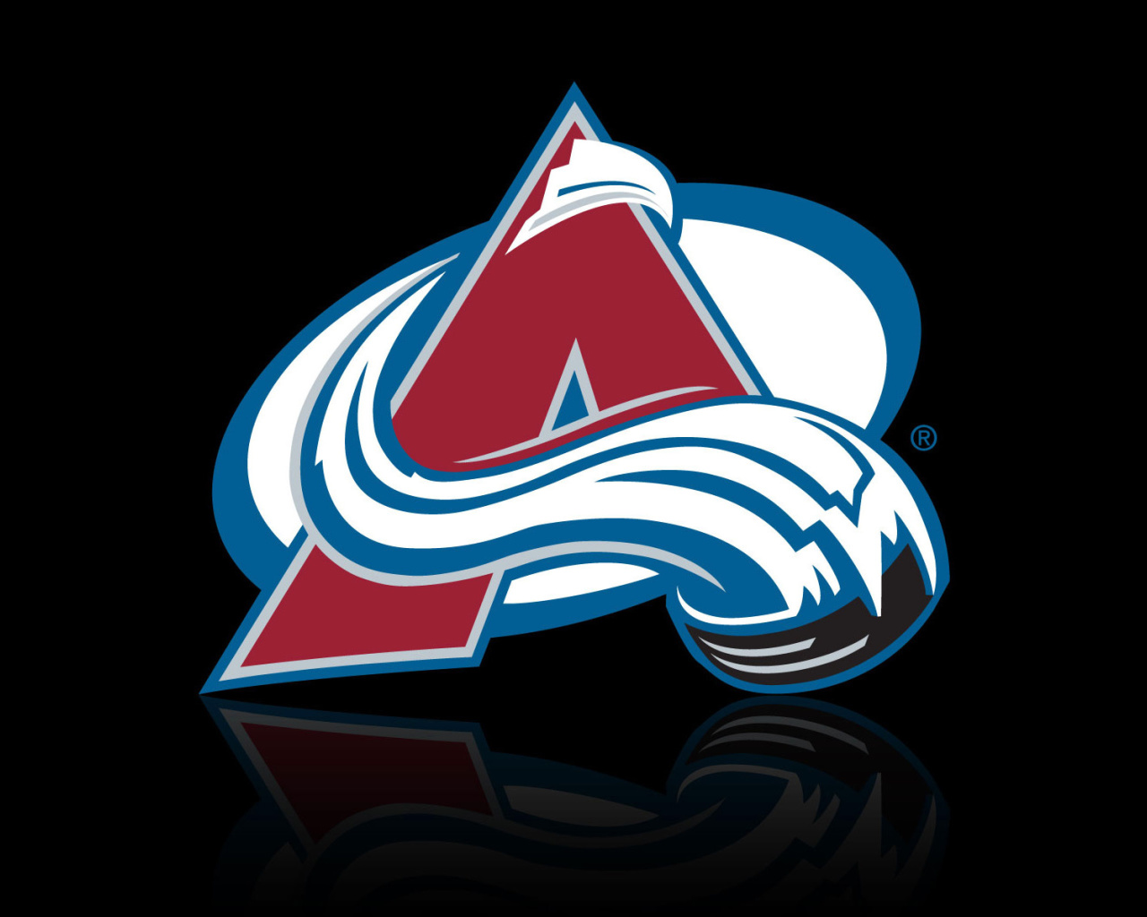 Sfondi Colorado Avalanche Black Logo 1280x1024