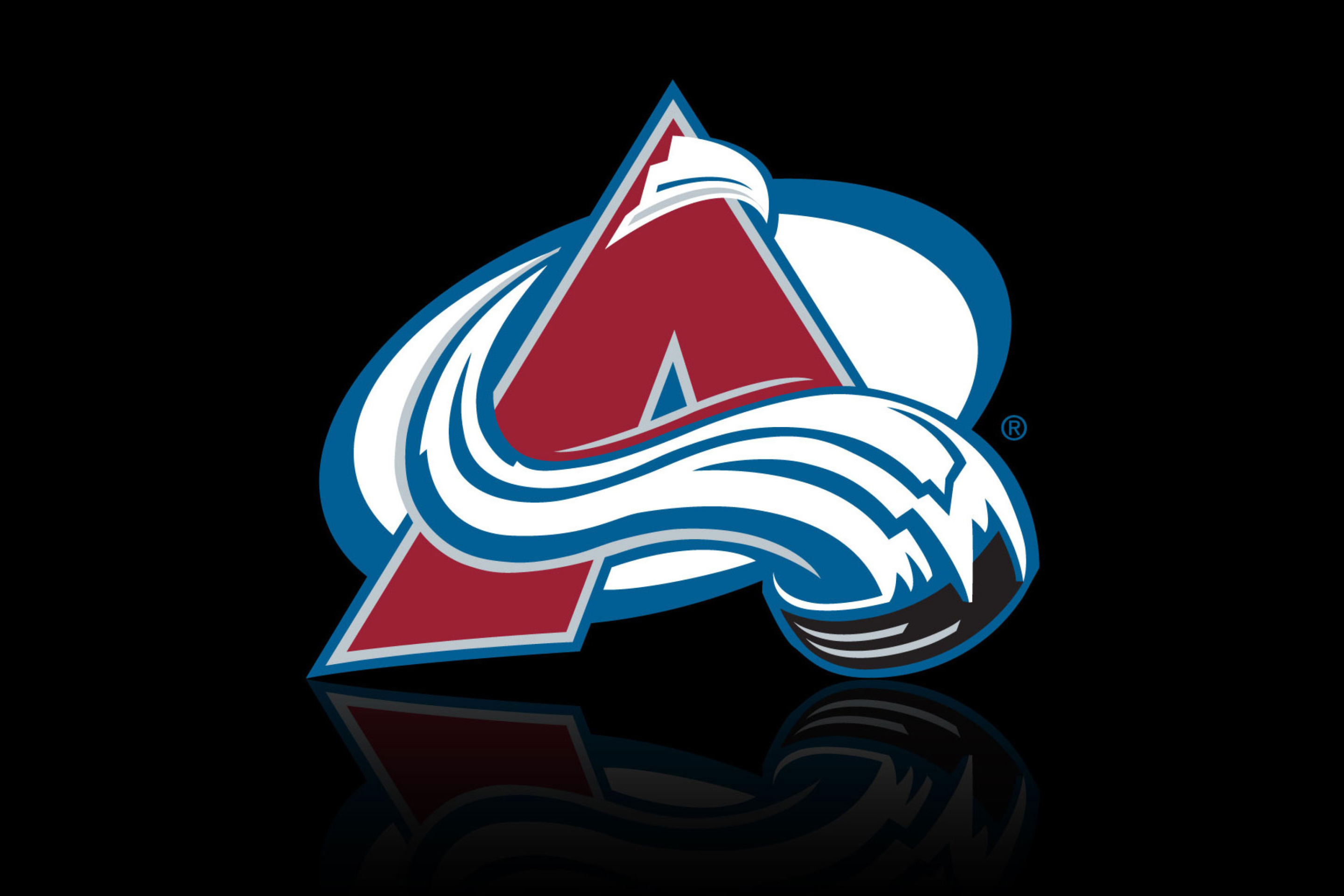 Screenshot №1 pro téma Colorado Avalanche Black Logo 2880x1920