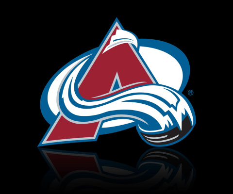 Fondo de pantalla Colorado Avalanche Black Logo 480x400