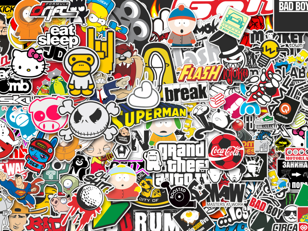 Das Funny Logos Wallpaper 1280x960