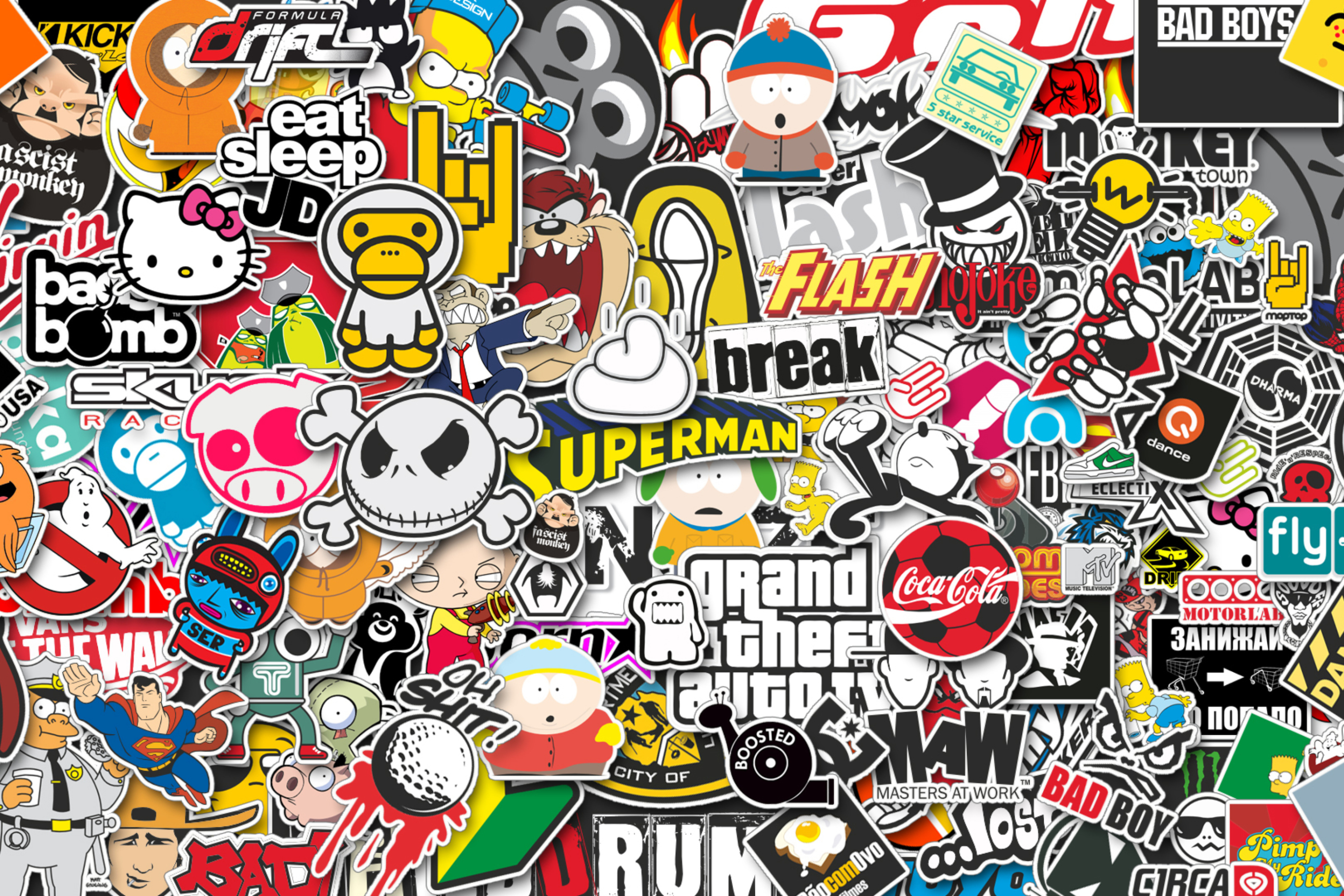 Das Funny Logos Wallpaper 2880x1920