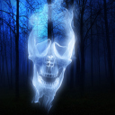 Das Forest Skull Ghost Wallpaper 128x128