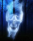 Forest Skull Ghost wallpaper 128x160