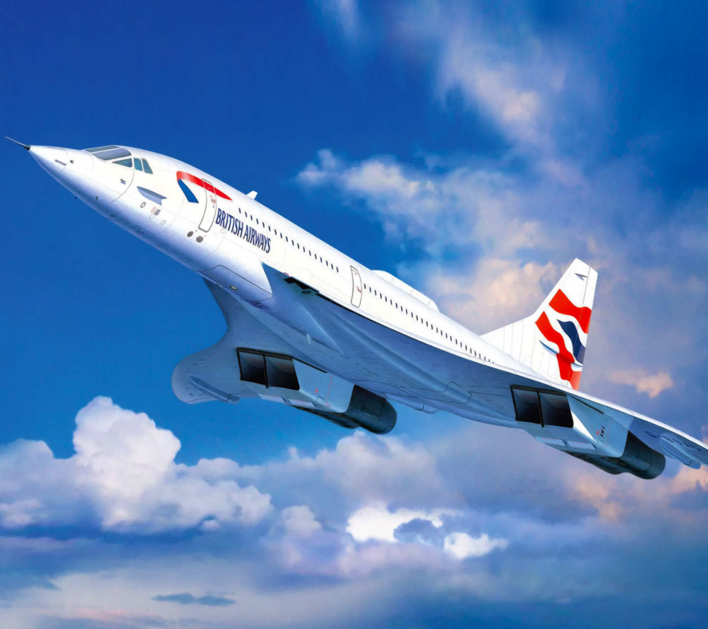 Fondo de pantalla Concorde British Airways 1440x1280
