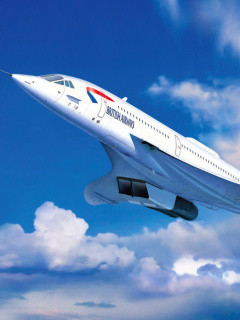 Обои Concorde British Airways 240x320