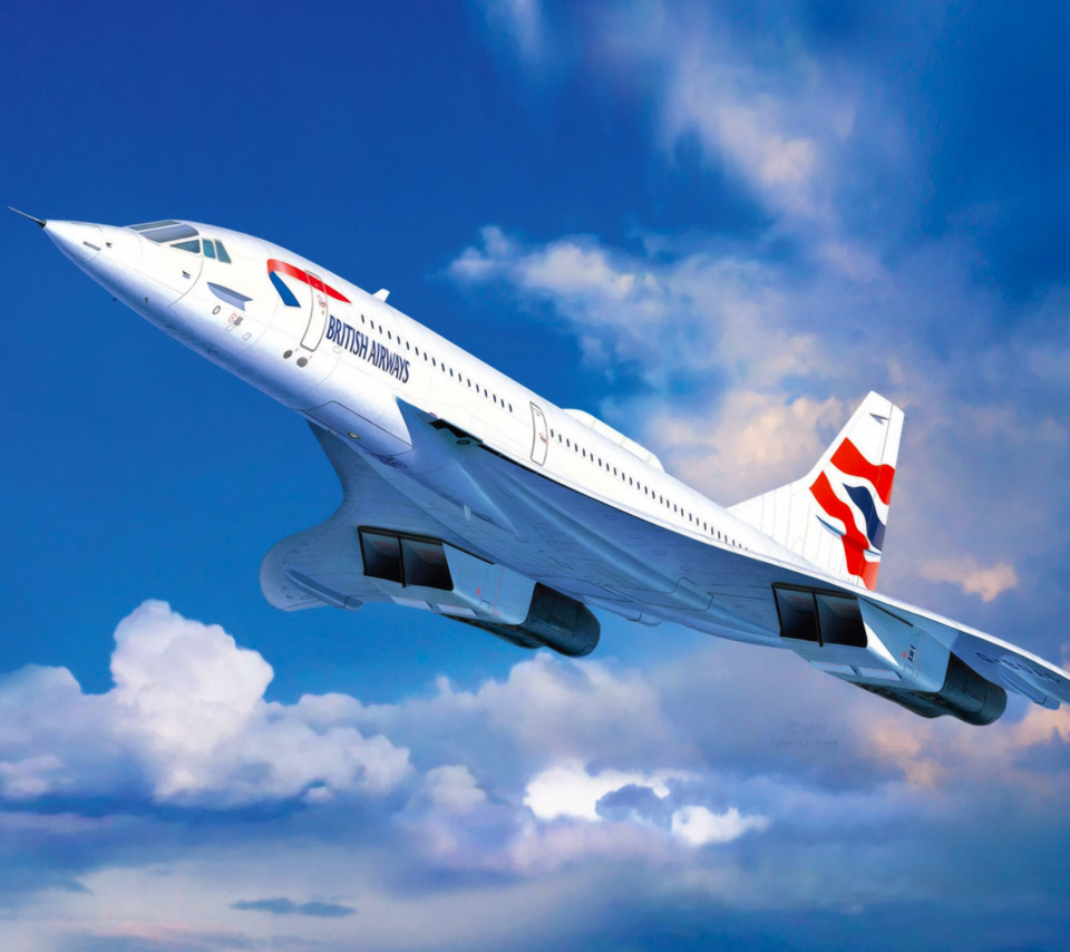 Fondo de pantalla Concorde British Airways 960x854
