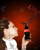 Das I Like Coca-Cola Wallpaper 128x160