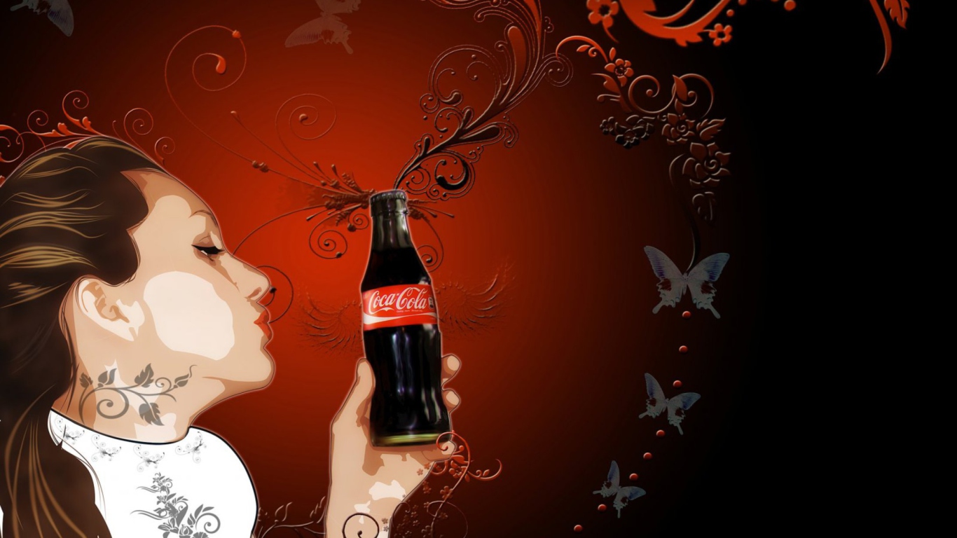 I Like Coca-Cola wallpaper 1366x768