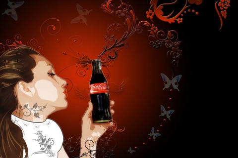 Das I Like Coca-Cola Wallpaper 480x320
