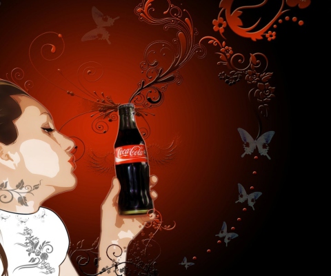 Das I Like Coca-Cola Wallpaper 480x400