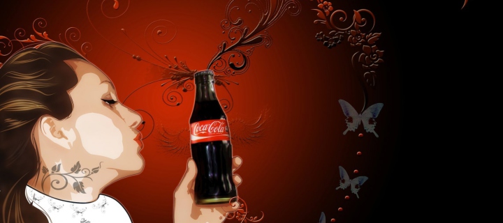 Fondo de pantalla I Like Coca-Cola 720x320