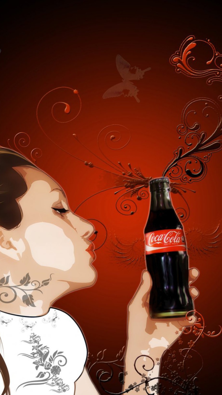 Das I Like Coca-Cola Wallpaper 750x1334