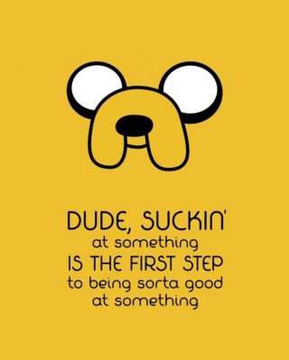 Adventure Time Saying - Obrázkek zdarma pro Nokia Lumia 920